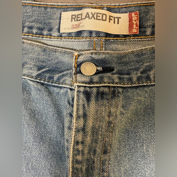 Men’s Levi’s 550 Relaxed Fit Jeans 40x32 Blue Denim Straight Casual Western READ - Picture 4 of 11